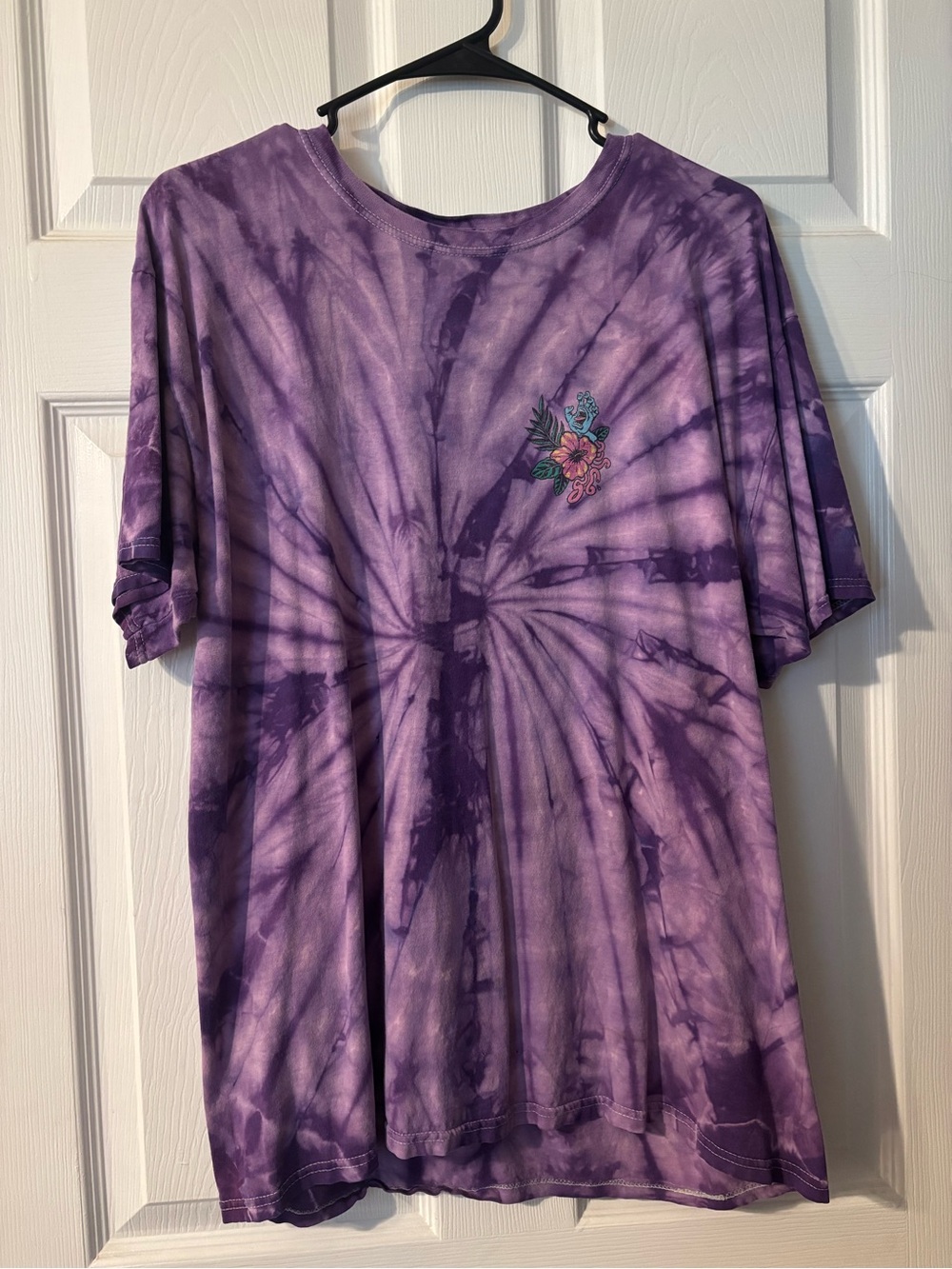 Santa Cruz Purple Tie-Dye Short-Sleeve Shirt